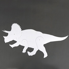 움직이는공룡 트리케라톱스 조립단추포함 5개이상구매가능